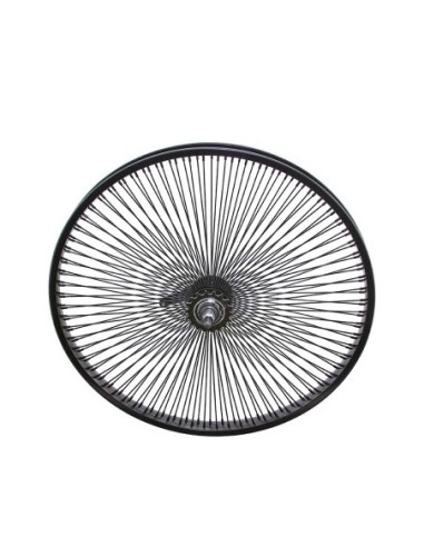 24 Steel Coaster Wheel 144 Spoke 14gBlack 3/8...
